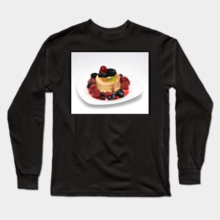 Orange Pudding cake w/ Seasonal Berries Long Sleeve T-Shirt